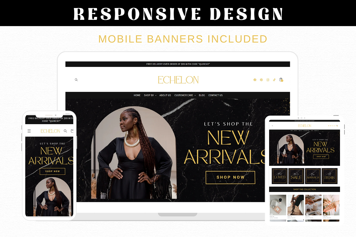 Black Luxury Shopify Theme Template, a Shopify Template by AdvertFox (Photo 8 of 9)