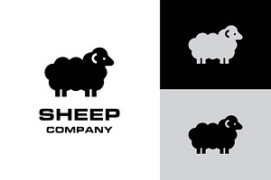 simple sheep goat logo design, a Branding & Logo Template by funpixel