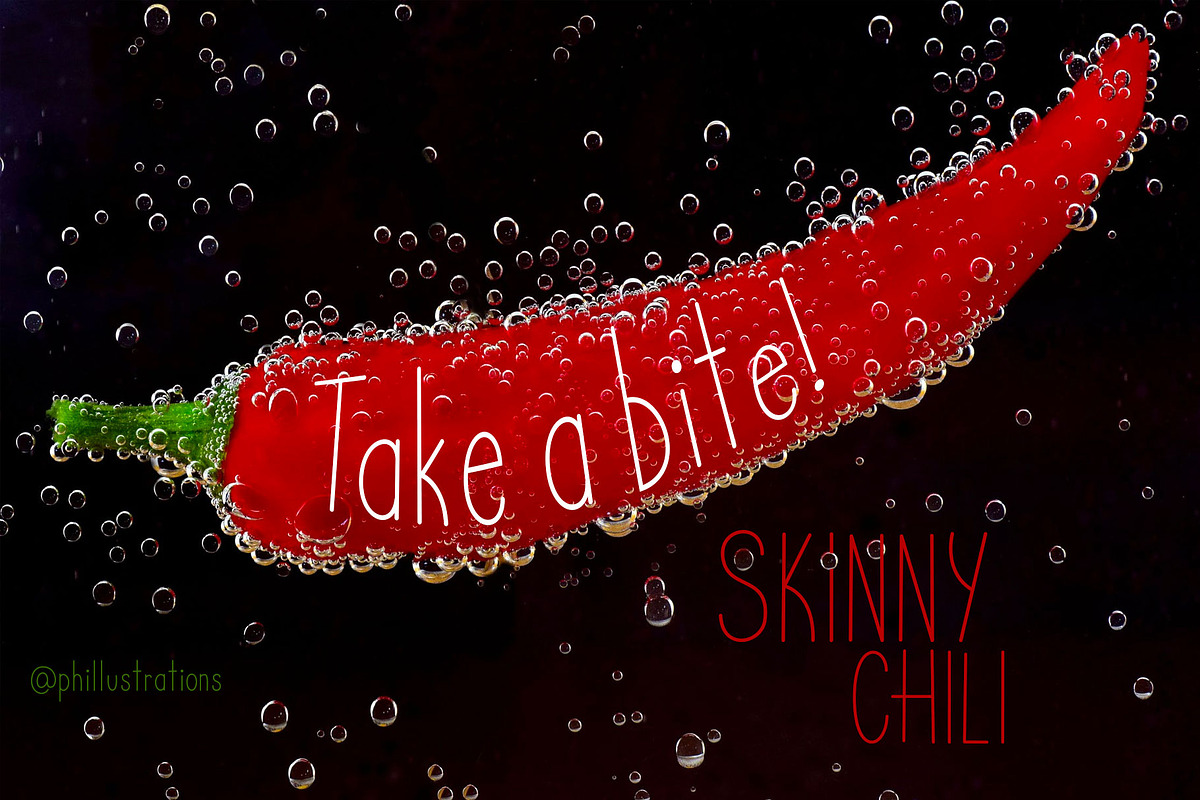 Skinny Chili font preview 4