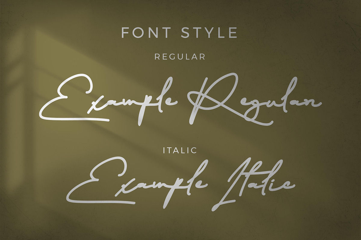 Fahira Signature style font, a Script Font by mahstudios (Photo 7 of 8)
