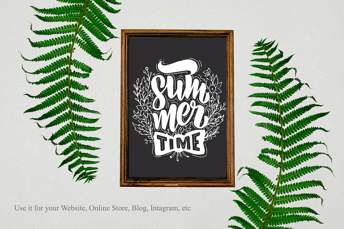 Retro Chalkboard and Fern creator, a Product Mockup by Letter Elfa Studio (Photo 3 of 7)