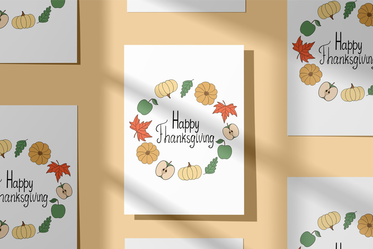 Thanksgiving Procreate Stamps, a Brush Add-On by Mari_Caliart (Photo 5 of 8)