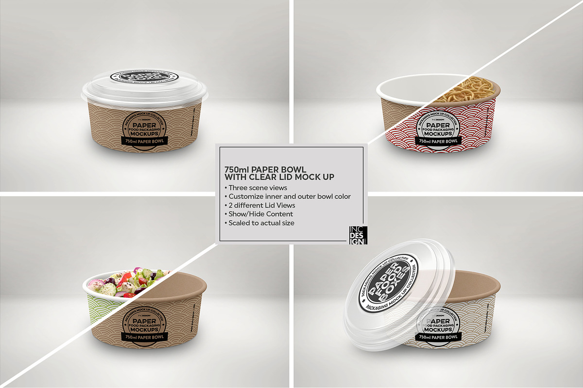 VOL.8 Food Box Packaging Mockups, a Cups & Container Mockup by INCDesign (Photo 5 of 27)