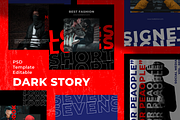 Dark Story Instagram Template, a Social Media Template by Inkofert (Thumbnail 10 of 10)