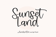 Sunset Land | Modern Script Font, a Script Font by KA Designs (Thumbnail 1 of 9)