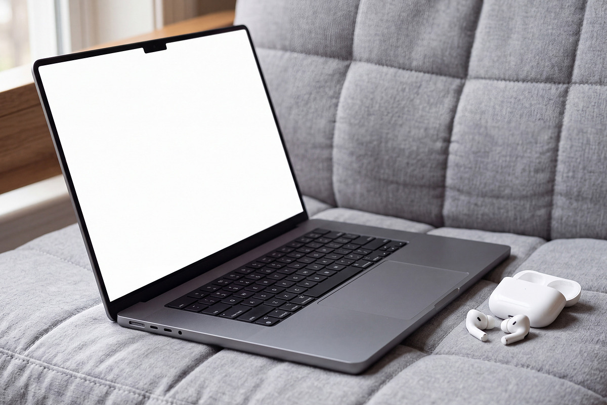 Elvora - Macbook Device Mockup, a Mac Mockup by Heinzel Std Mockup (Photo 3 of 5)
