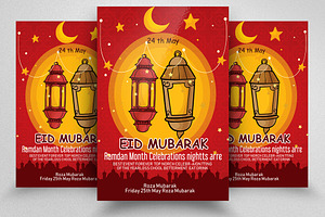 Eid Mubarak Islamic Festival Flyer