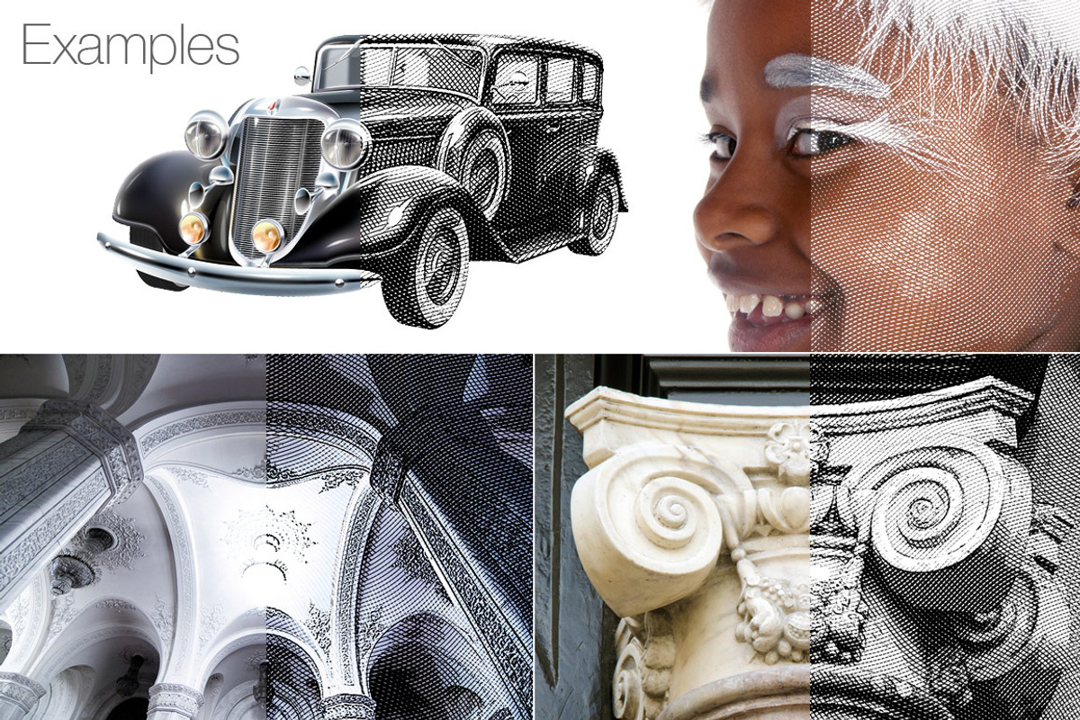 Engrave Photoshop Actions Kit, an Action Add-On by popskraft (Photo 4 of 5)