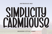 Simplicity Farmhouse | Script Font, a Script Font by Scratchones (Thumbnail 1 of 8)