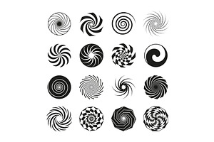 Black swirls and spirals simple, a Background Graphic by LadadikArt