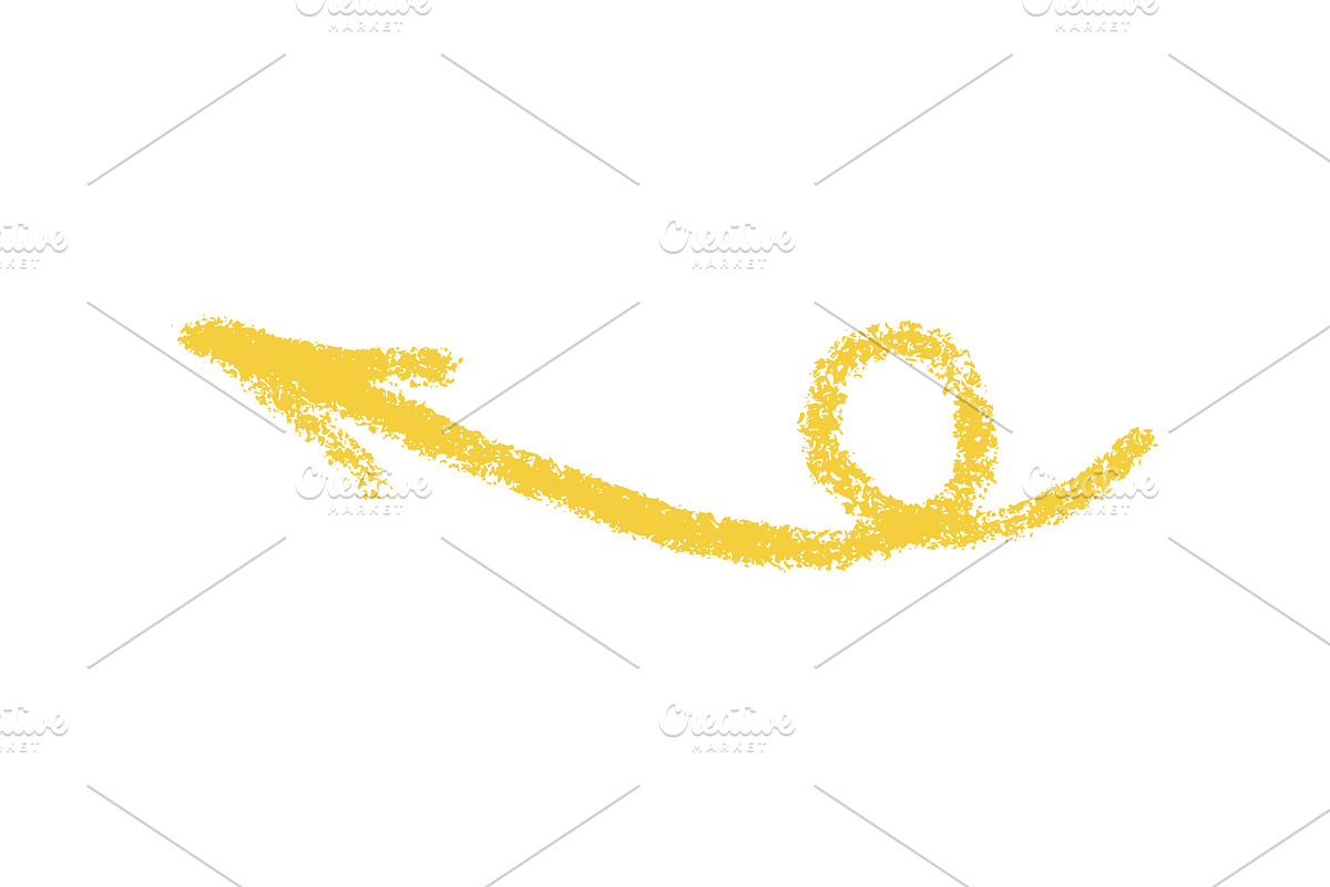 Crayon Doodle Chalk Arrow Sign, an Object Illustration by Elena Pimukova (Photo 17 of 27)