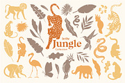 Jungle Animals Vector & Pattern Set, an Animal Illustration by Annakaroline (Thumbnail 2 of 10)