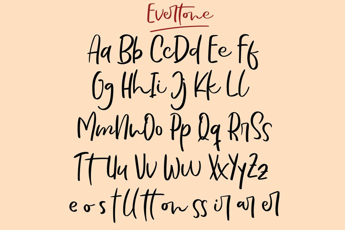 Evertone, a Script Font by AMINMARIO (Photo 9 of 10)
