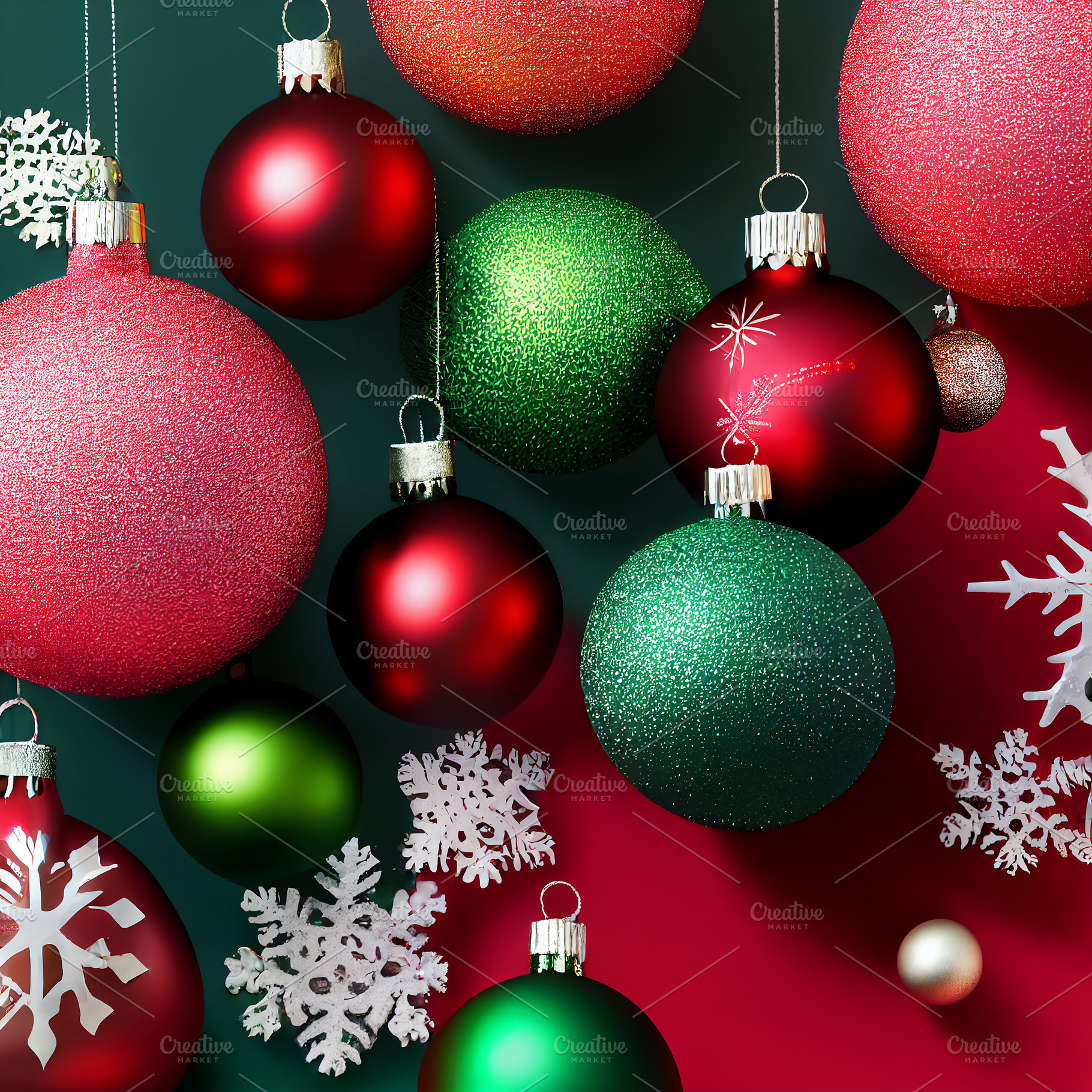 Ornamental Christmas balls, a Background Photo by Grafvision photography