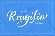 Rougilio - Brush Font, a Handwritten Font by RockboyStd (Thumbnail 1 of 12)