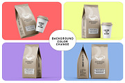 Coffee Bag with Cup Mockup Set, a Packaging Mockup by pixelmock (Thumbnail 15 of 15)