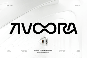 Avoora - Unique Modern Branding Font