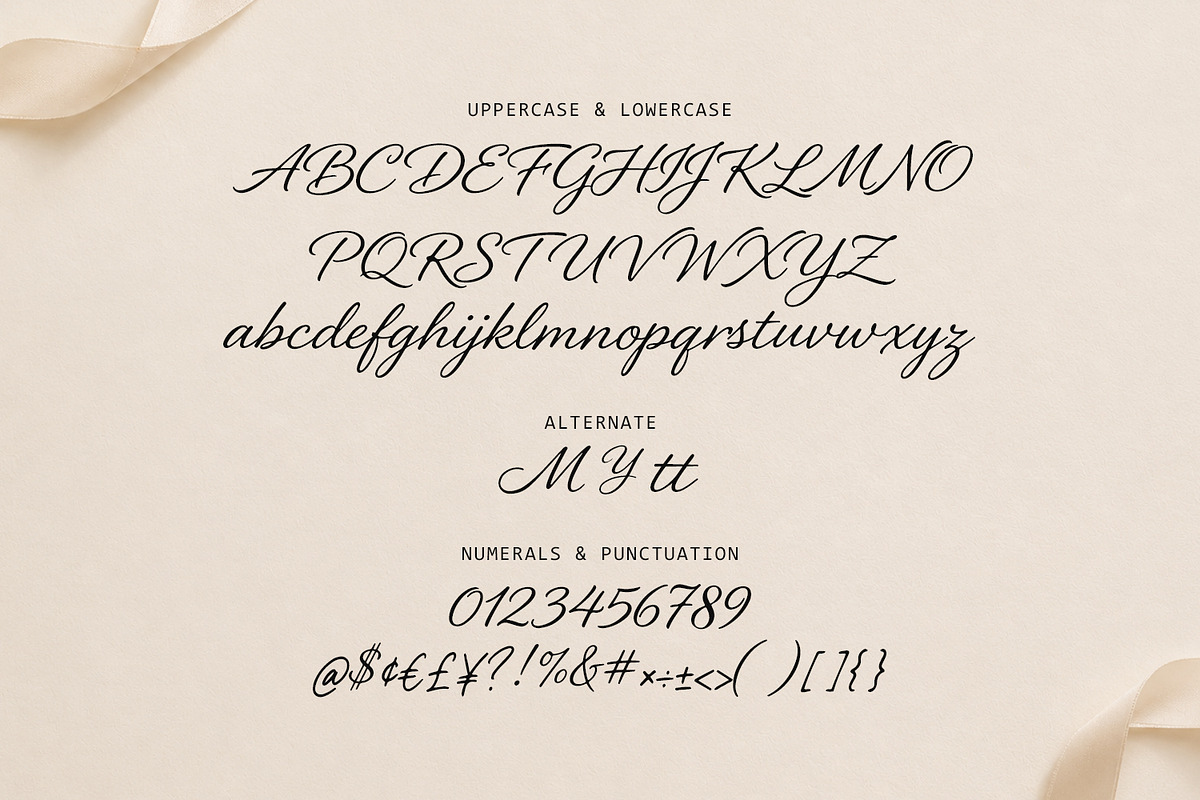 Mantiques Casual Script Wedding Font, a Script Font by Maulana Creative (Photo 6 of 7)