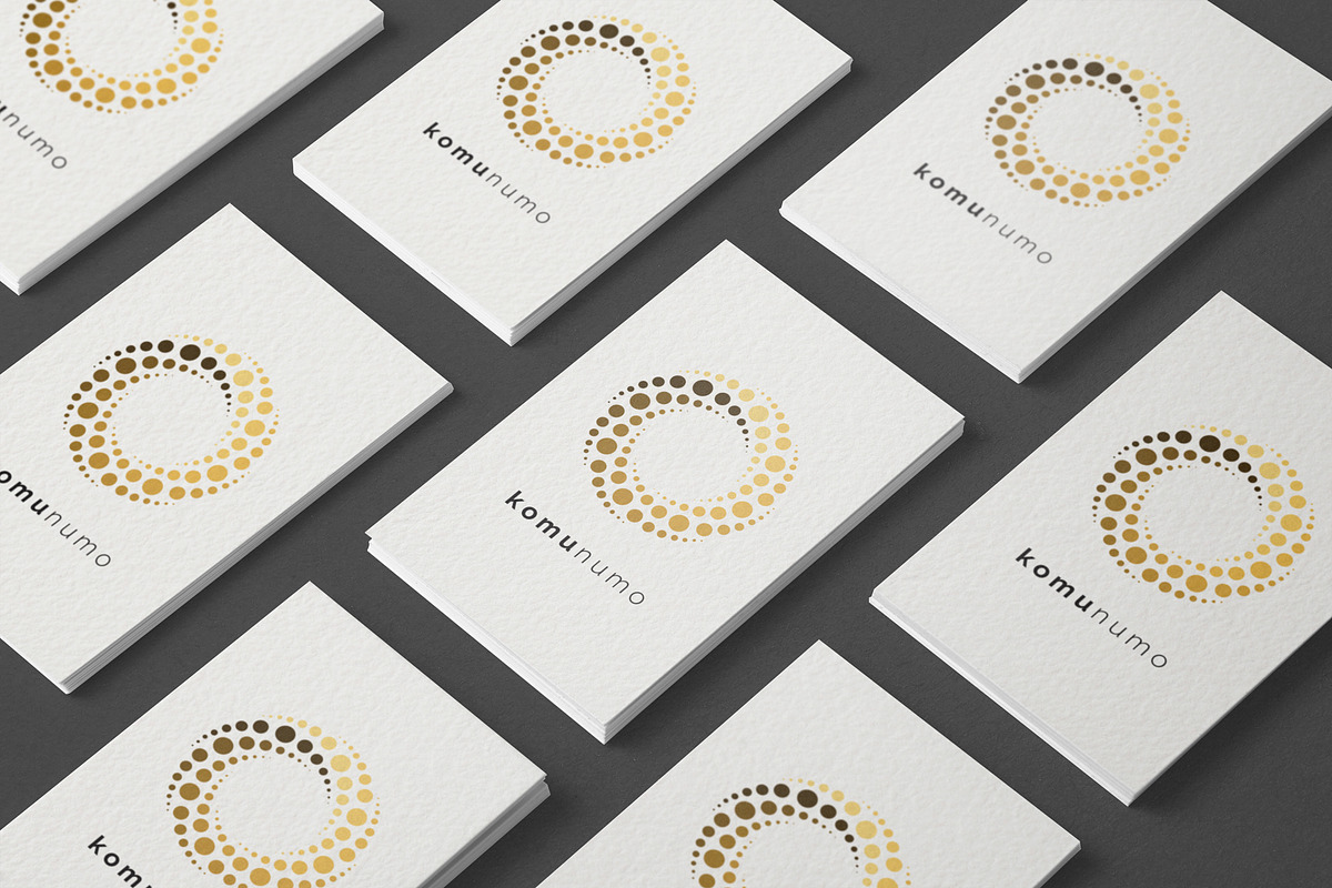 Halftone Swirl Logo Set, a Branding & Logo Template by kloroform (Photo 5 of 5)