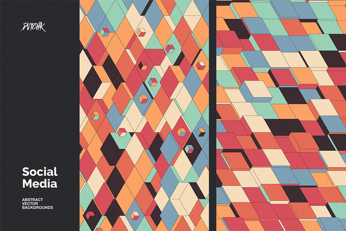 Social Media Vector Backgrounds V 03, a Background Graphic by dvtchk (Photo 9 of 10)