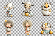 Easter Clipart Violet Easter, an Illustration by Sublimation Artist (Thumbnail 3 of 7)