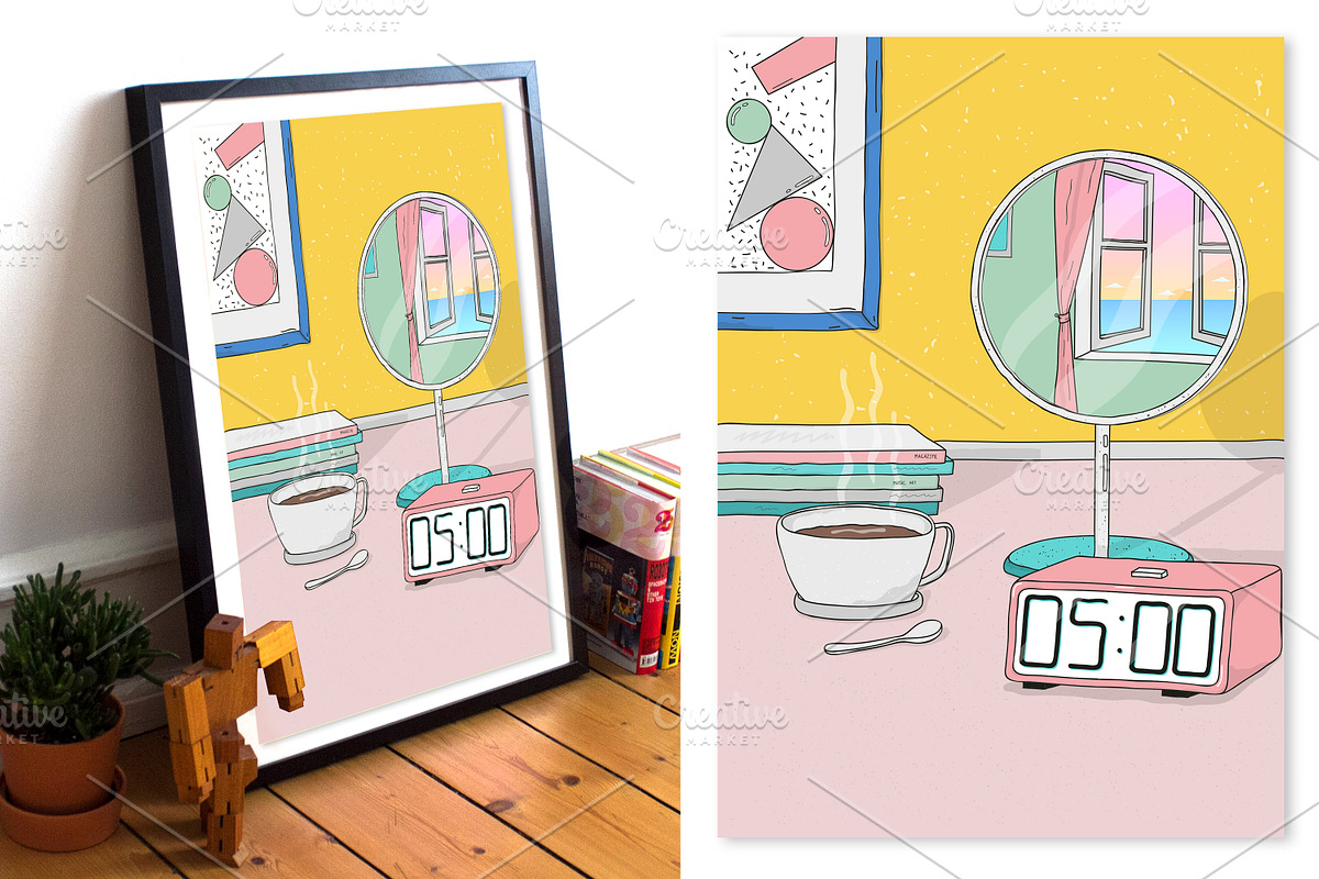 Waking up early in the morning, a Healthcare Illustration by Good Studio (Photo 3 of 3)