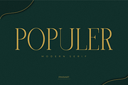 Populer, a Serif Font by Pinisi ART (Thumbnail 1 of 10)