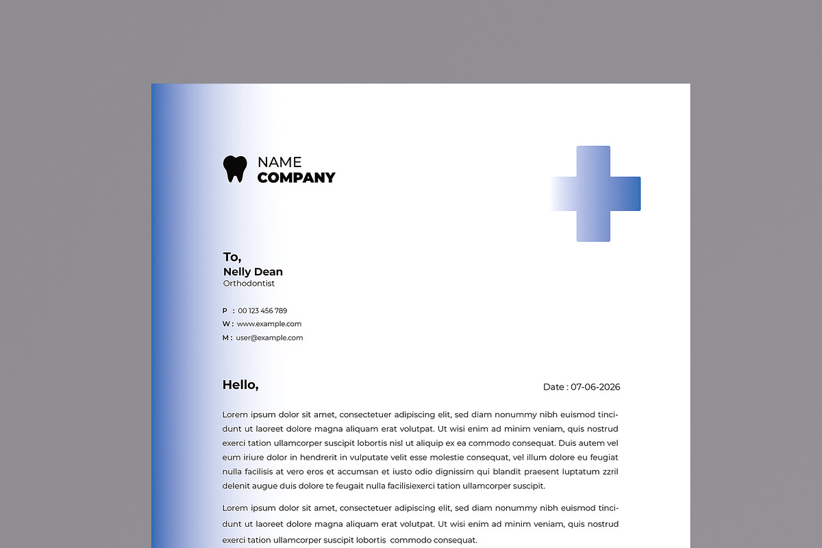 Medical Letterhead Template, a Stationery Template by MightyDesign (Photo 4 of 8)