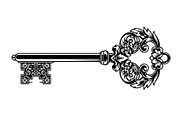 Ornamental Vintage Key SVG Bundle, an Illustration by Gaye Art (Thumbnail 19 of 31)