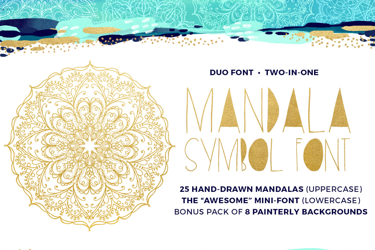Mandala Symbols Font