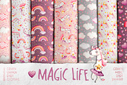 Unicorns Life. Watercolor collection, an Animal Illustration by UlitkaStudio (Thumbnail 21 of 29)