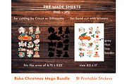 Boho Bundle Christmas Stickers, an Object Graphic by AvaAva (Thumbnail 5 of 8)