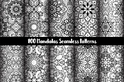 100 Mandalas Seamless Patterns, a Pattern Graphic by Elinorka (Thumbnail 13 of 23)