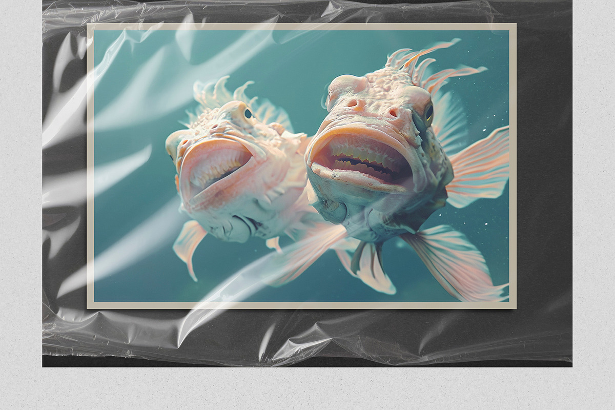 Plastic Package Wrap Effect Overlays, a Brushes & More by PhotoSpirit (Photo 3 of 9)