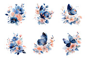 Soft spring florals clipart, an Illustration by SinaCreation (Thumbnail 5 of 11)