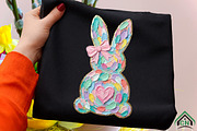 Brushstroke Happy Easter Bunny Png, an Illustration by Craft Nest (Thumbnail 6 of 6)