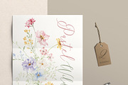 Watercolor Flower -PASTEL WILDFLOWER, a Decorative Illustration by Beigetime (Thumbnail 6 of 15)