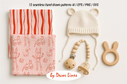 Baby Bows Shower, a Decorative Illustration by Decor Lines (Thumbnail 11 of 16)