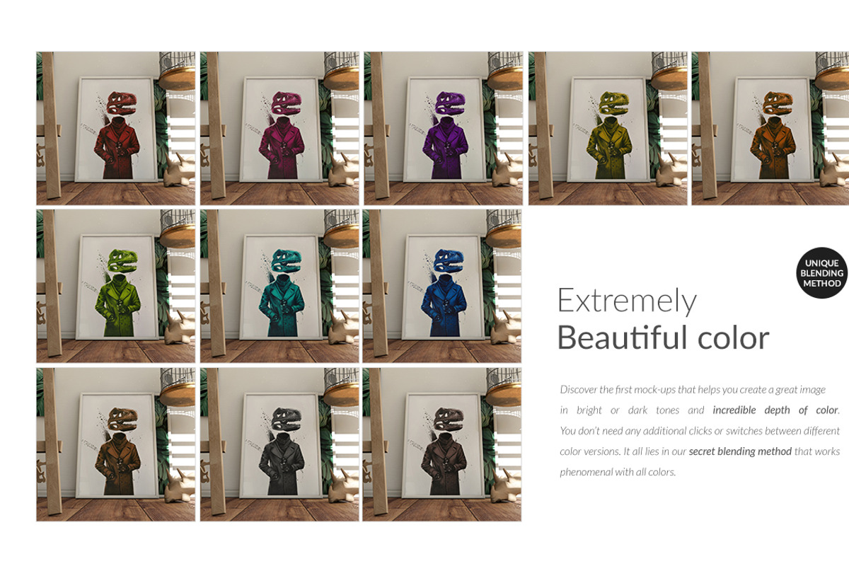 Artwork / Frames on Scenes Mock-ups, a Household Mockup by BlackMocca (Photo 11 of 18)