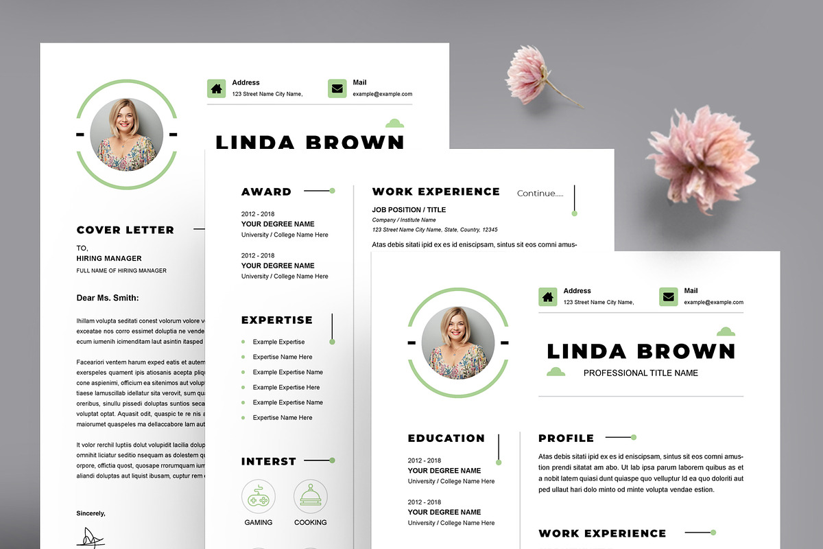 Clean Resume CV, a Resume Template by ContestDesign (Photo 3 of 3)
