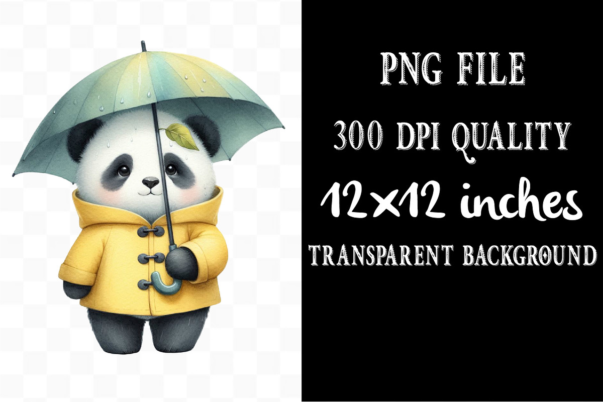 Panda Baby Panda Little Panda PNG, an Illustration by Designking (Photo 4 of 4)