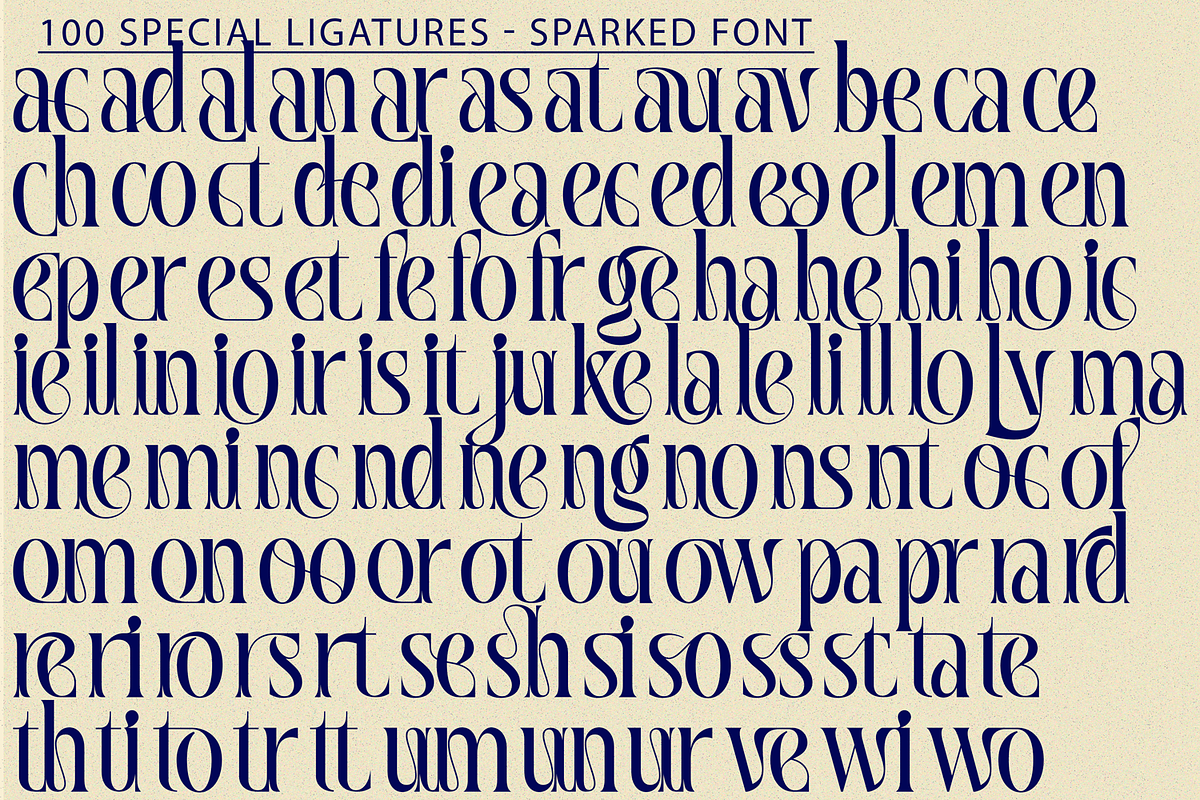 Sparked | Modern Serif Font, a Serif Font by 177Studio (Photo 7 of 8)