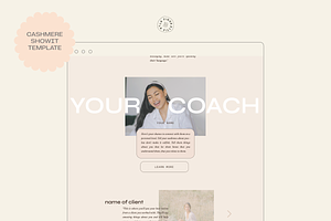 Cashmere Showit Web Template