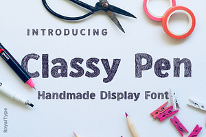 Classy Pen | Scratch Style Font