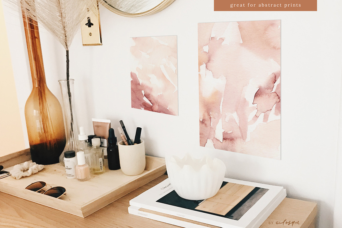 Allure Watercolour Art Backgrounds, a Texture Graphic by eclosque (Photo 5 of 14)