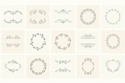 Hand Drawn Floral Elements. Frames, a Seasonal Illustration by Designwork (Thumbnail 15 of 22)