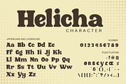 Helicha - Retro Font, a Sans Serif Font by LetterStock (Thumbnail 6 of 6)