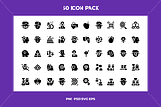 Human relations icons, an Outline Icon by Wencory (Thumbnail 1 of 2)