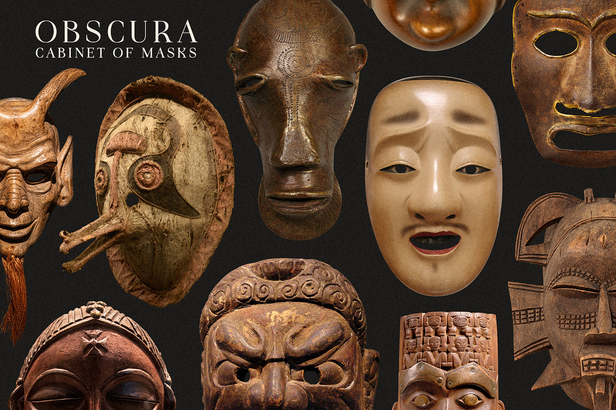 Obscura: Cabinet of Masks PNG Files, an Object Graphic by Dina Mae (Photo 3 of 11)
