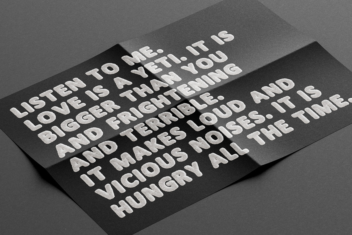 Yeti Font, a Font by Handmadefont (Photo 9 of 10)